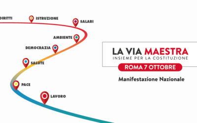 Anche Auser Sicilia a Roma il 7 Ottobre per “la via maestra – Insieme per la Costituzione”